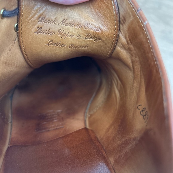 J. Crew Semi-Brogues quality Leather in English Tan Men’s size 10.5 - Picture 12 of 12